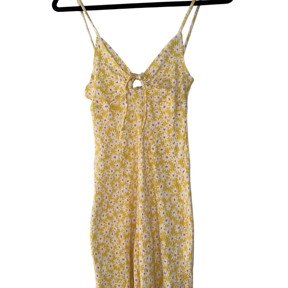 Billabong Yellow and Pink Floral Top